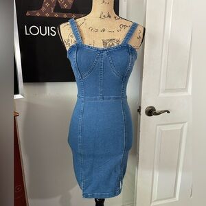 🆕Indigo & Lace Jean Dress